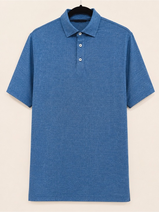 johnnie-O Other - johnnie-O Heathered Blue Short Sleeve Polo